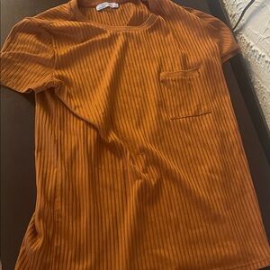 Zara Women's Orange A-Line Skirt